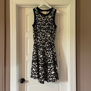 Kate Spade Black and White Floral Mini Dress